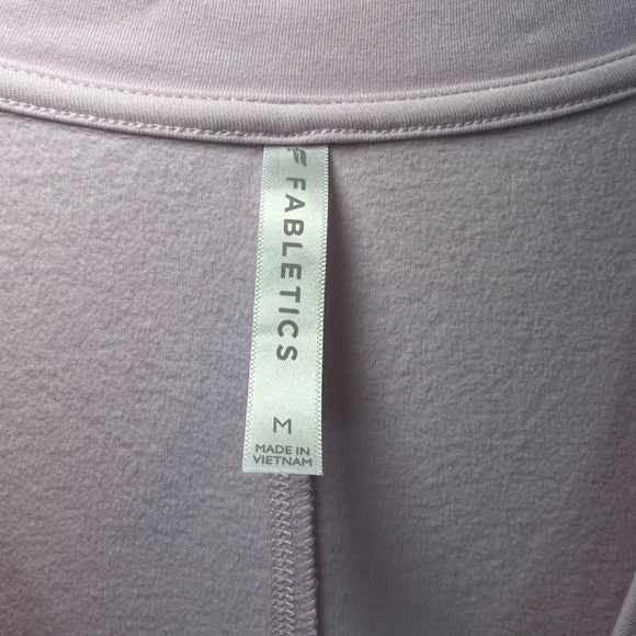 Fabletics Women's Rosaline Deep V-Neck Pullover Sweatshirt Pink Oversized Medium - Picture 4 of 13